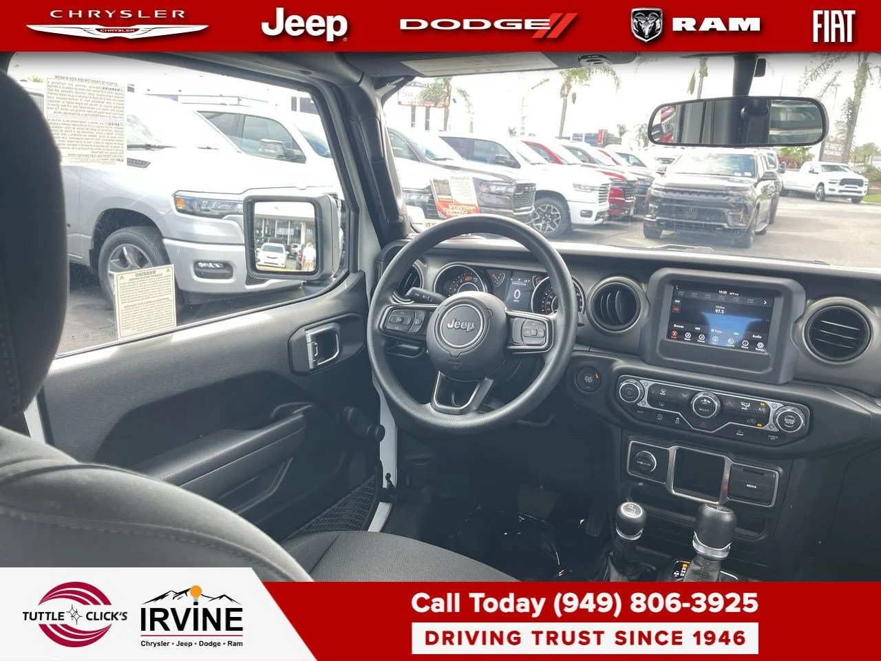 Used 2023 Bright White Clearcoat Jeep Sport image 10