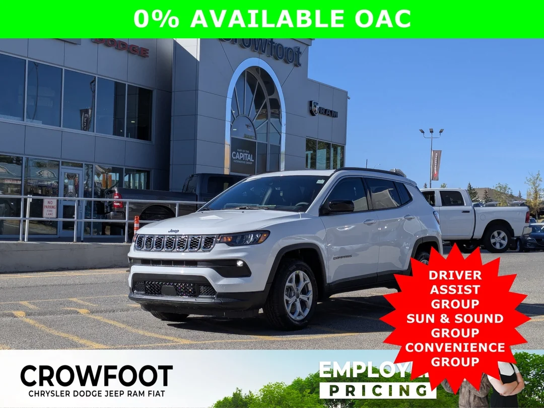 New 2026 White Jeep North - - 4x4 - Panoramic Sunroof - Alpine Audio - Adaptive Cruise - Power Liftgate & More! image 1