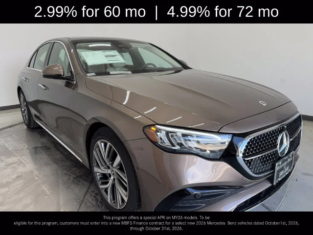 New 2026 Sonoran Brown Metallic Mercedes-Benz E 350 image 1