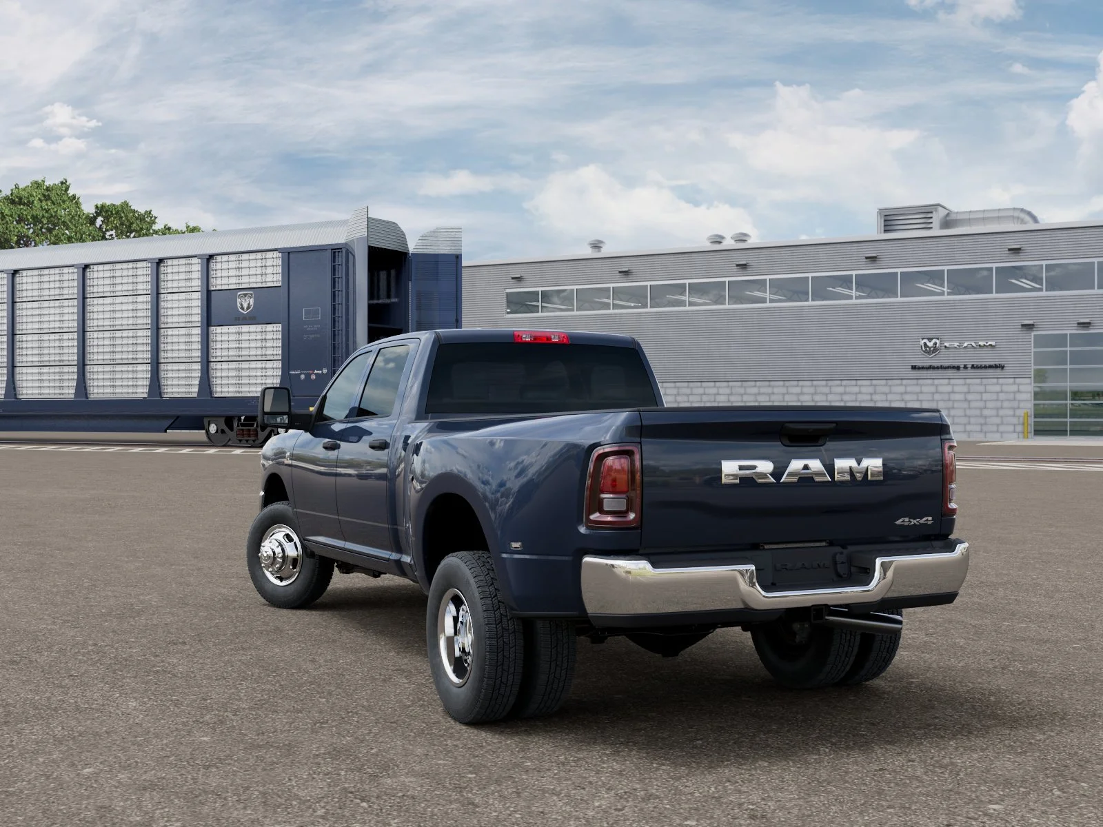 New 2026 Forged Blue Metallic Exterior Paint RAM Tradesman image 3