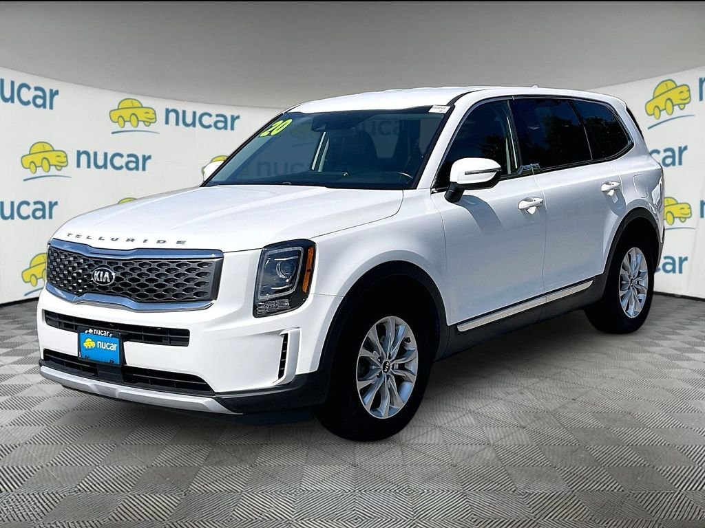 Used 2020 Snow White Pearl Kia LX image 3