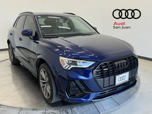 Certified Used 2025 Blue Audi Premium image 1