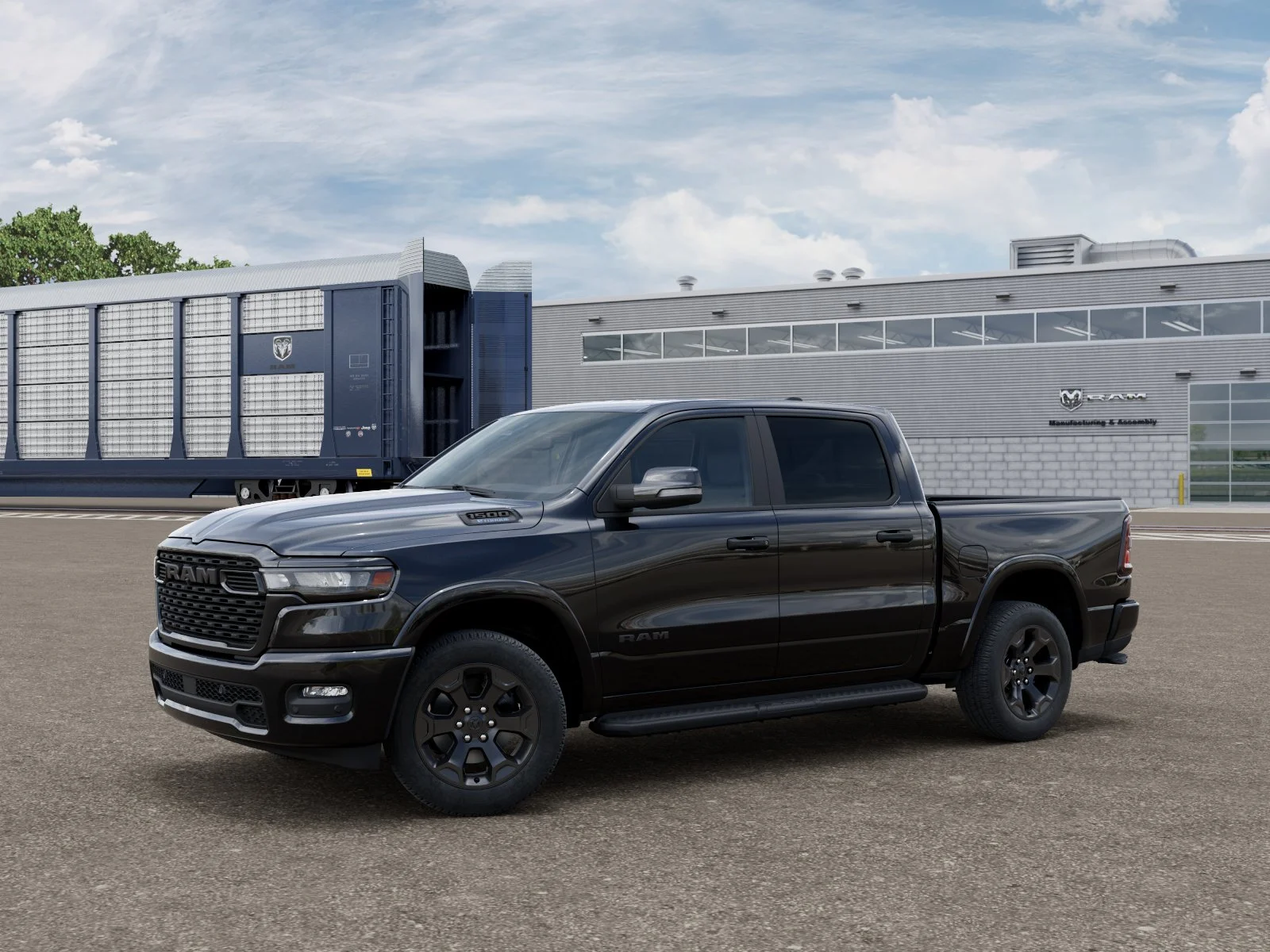 New 2026 Diamond Black Crystal Pearl-Coat Exterior Paint RAM Big Horn image 18