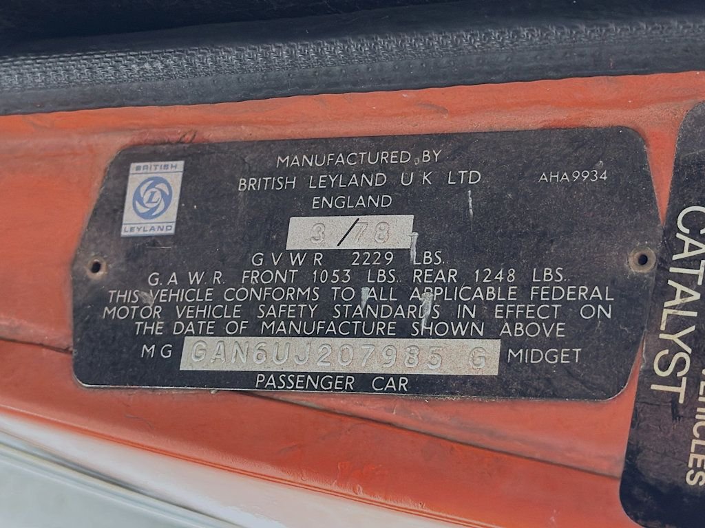 Used 1978 Orange MG Midget CV image 27