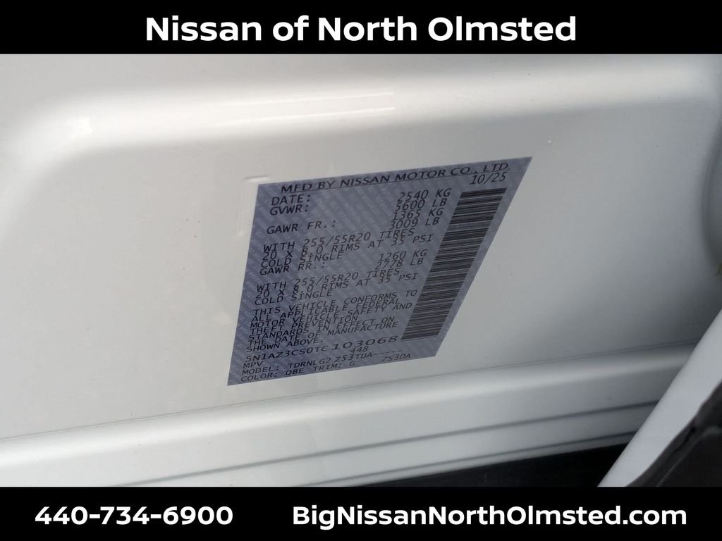 New 2026 Everest White Pearl TriCoat Nissan SL image 21