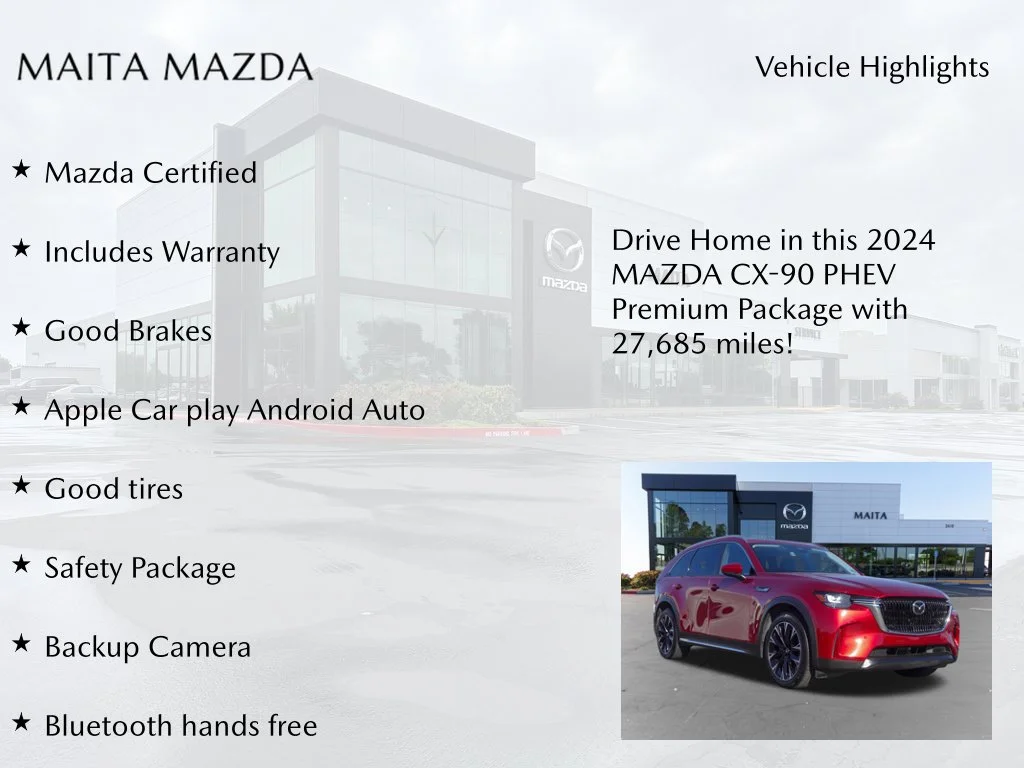 Certified Used 2024 Soul Red Crystal Metallic Mazda Premium image 7