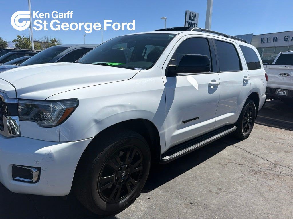 Used 2019 Super White Toyota TRD Sport image 1