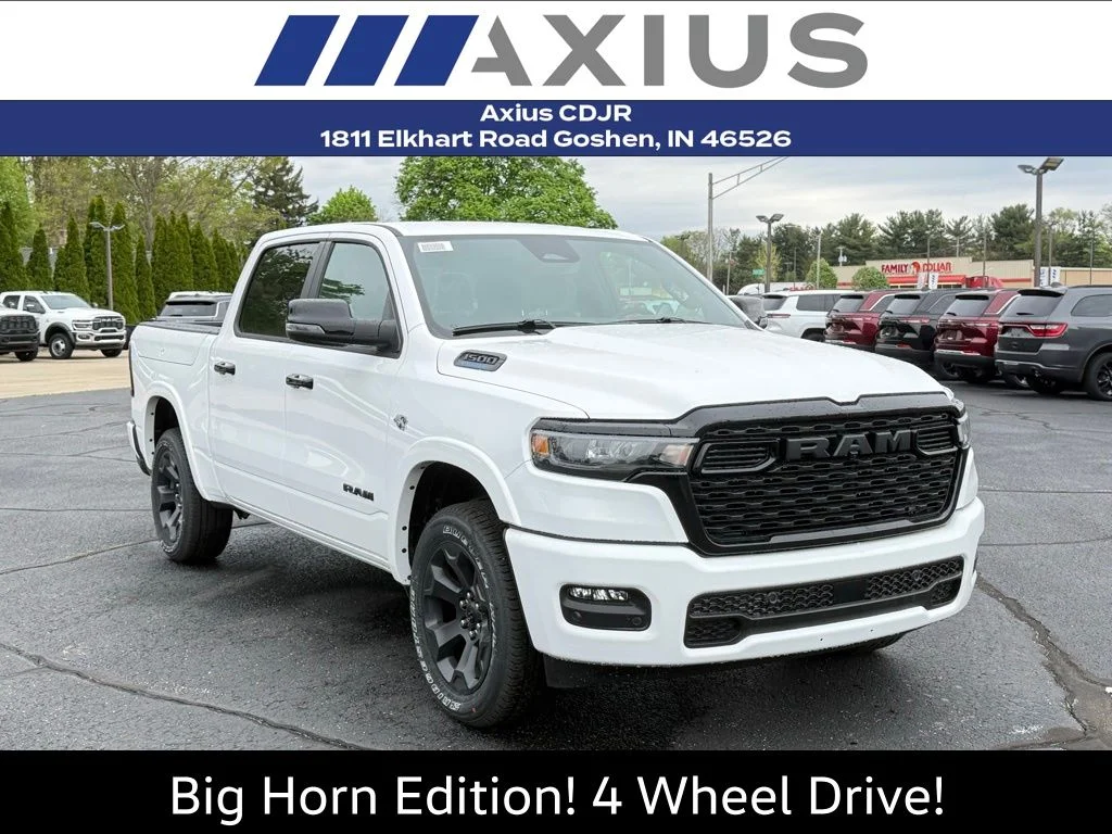 New 2026 Bright White Clear-Coat Exterior Paint RAM Big Horn/Lone Star image 1