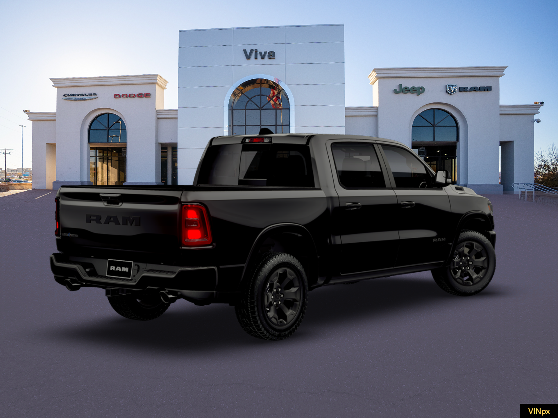 New 2026 Diamond Black Crystal Pearl-Coat Exterior Paint RAM Big Horn/Lone Star image 19