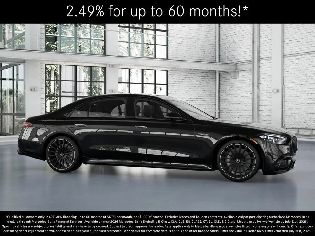 New 2026 Obsidian Black Metallic Mercedes-Benz AMG® S 63 E 4MATIC Sedan image 56