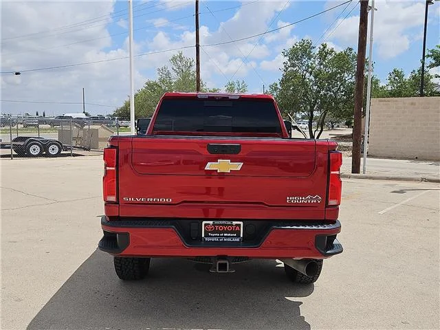 Used 2024 Radiant Red Tintcoat Chevrolet High Country 4x4 Crew Cab 8 ft. box 172 in. WB image 3
