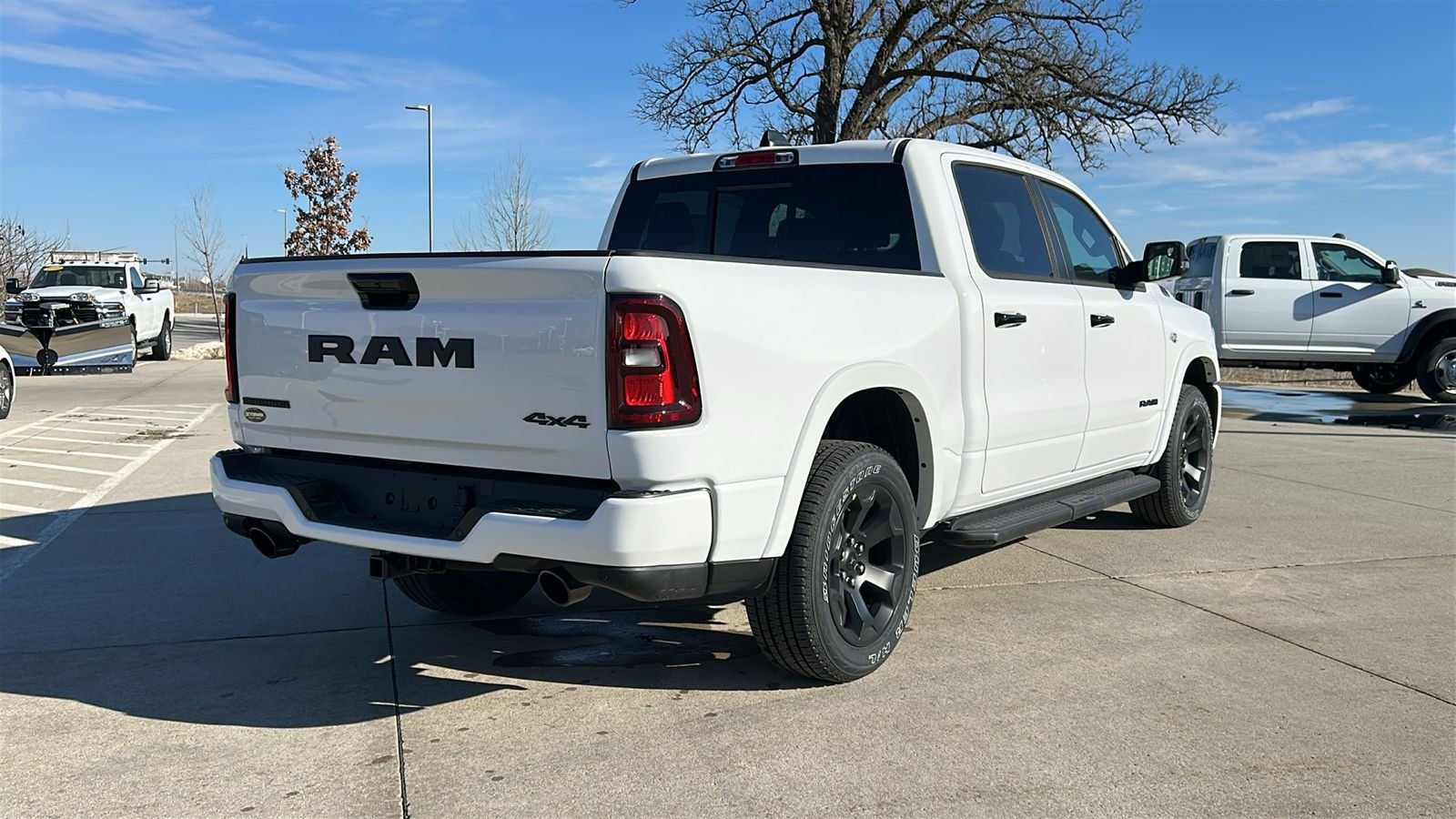New 2026 Bright White Clear-Coat Exterior Paint RAM Big Horn/Lone Star image 3