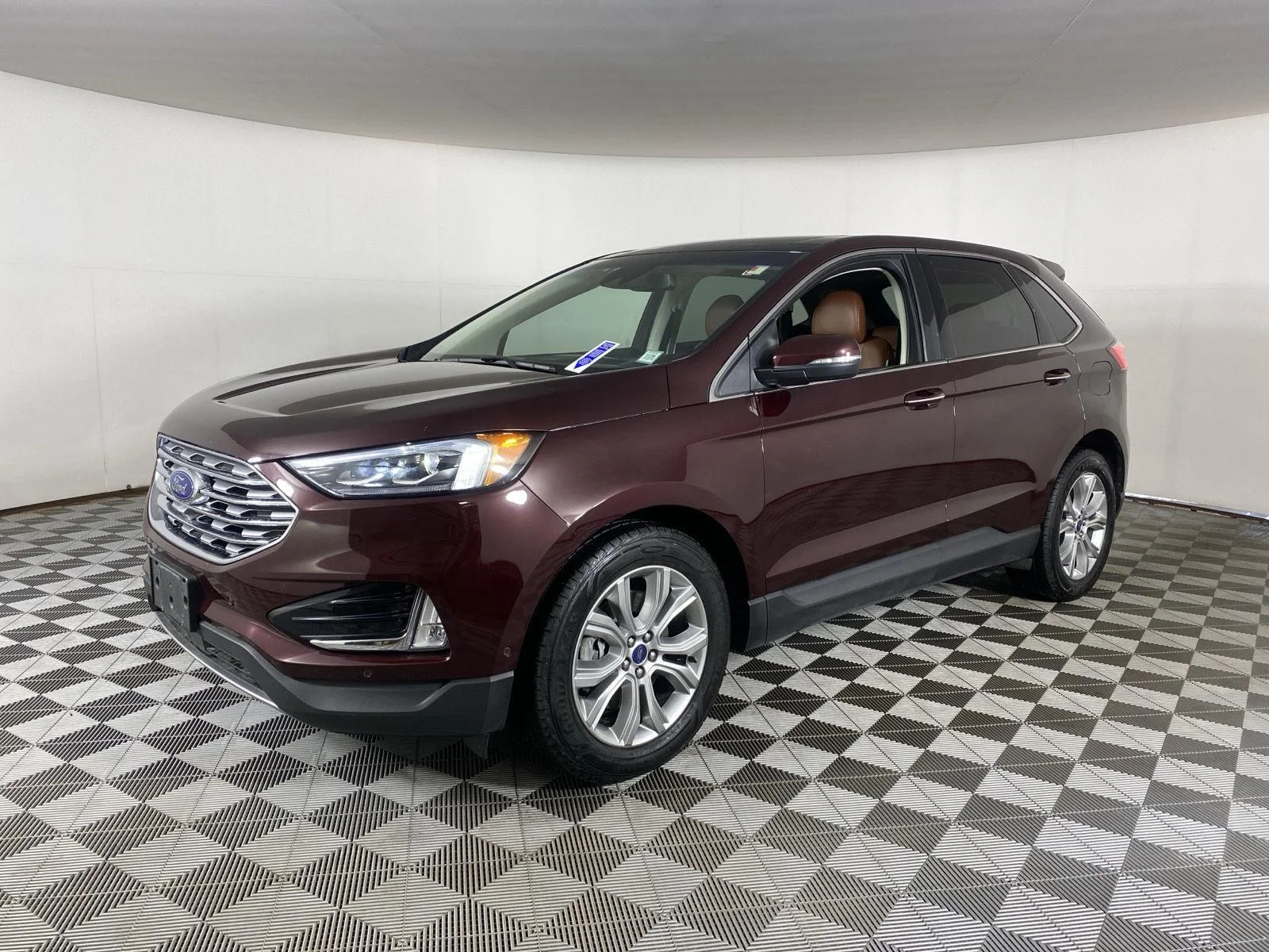 Used 2019 Burgundy Velvet Metallic Tinted Clearcoat Ford Titanium image 3