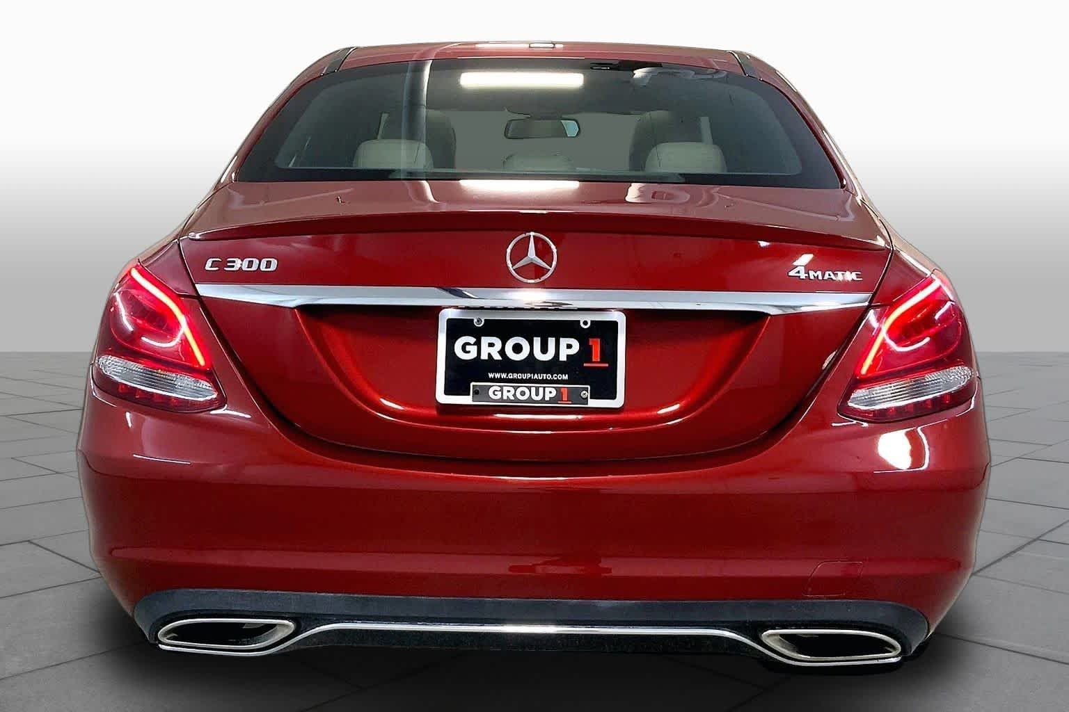 Used 2018 designo Cardinal Red Metallic Mercedes-Benz C 300 image 4