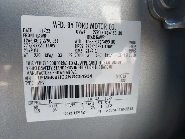 Used 2022 Silver Ford Platinum image 34