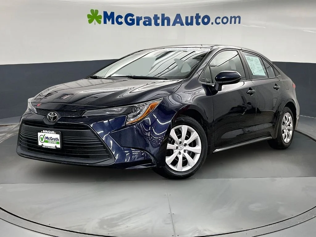 Certified Used 2023 Blue Toyota LE image 2