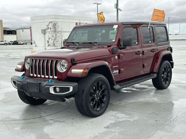 Used 2022 Red Jeep Unlimited Sahara 4xe image 4
