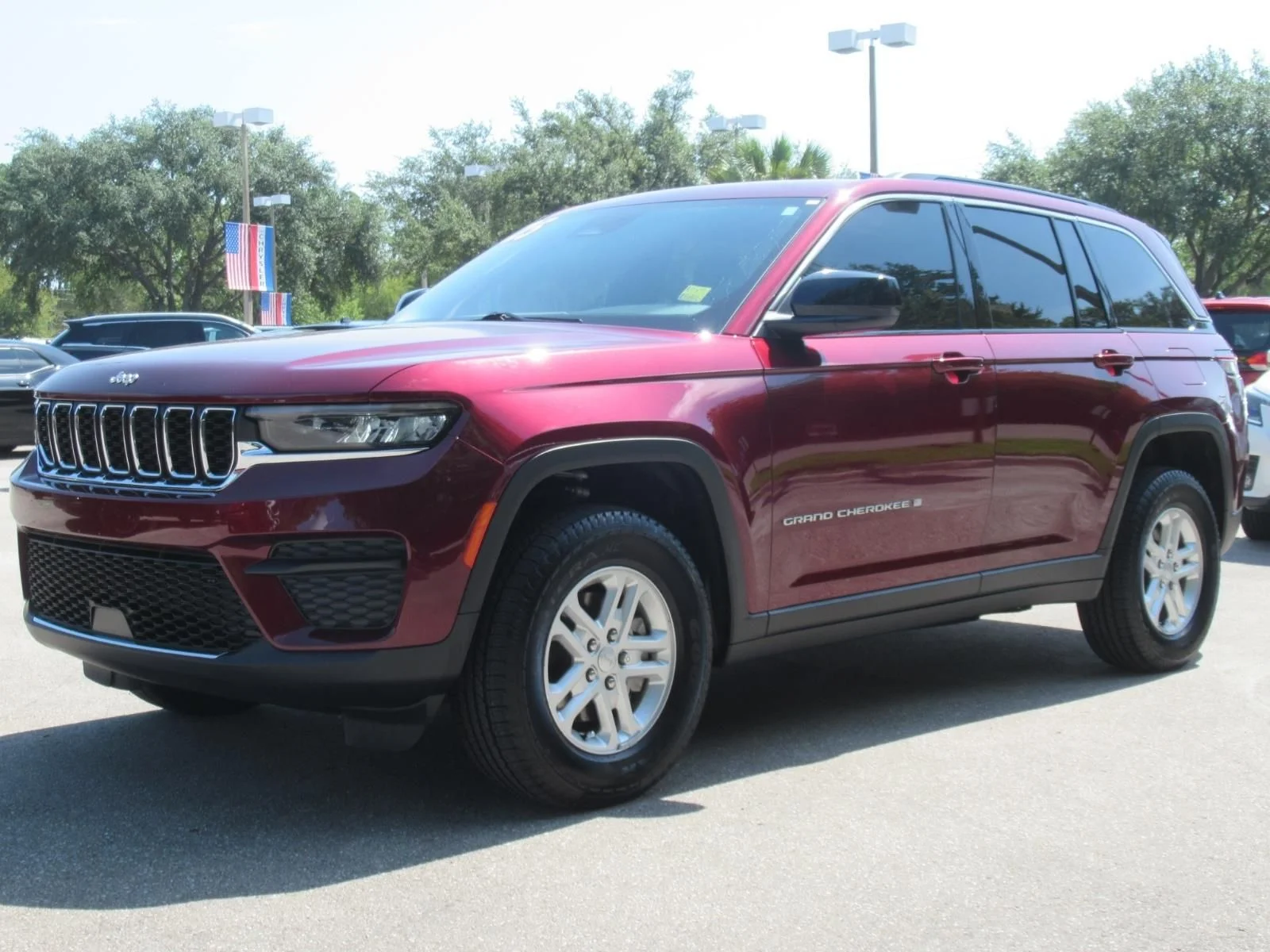 Certified Used 2025 Red Jeep Laredo image 3