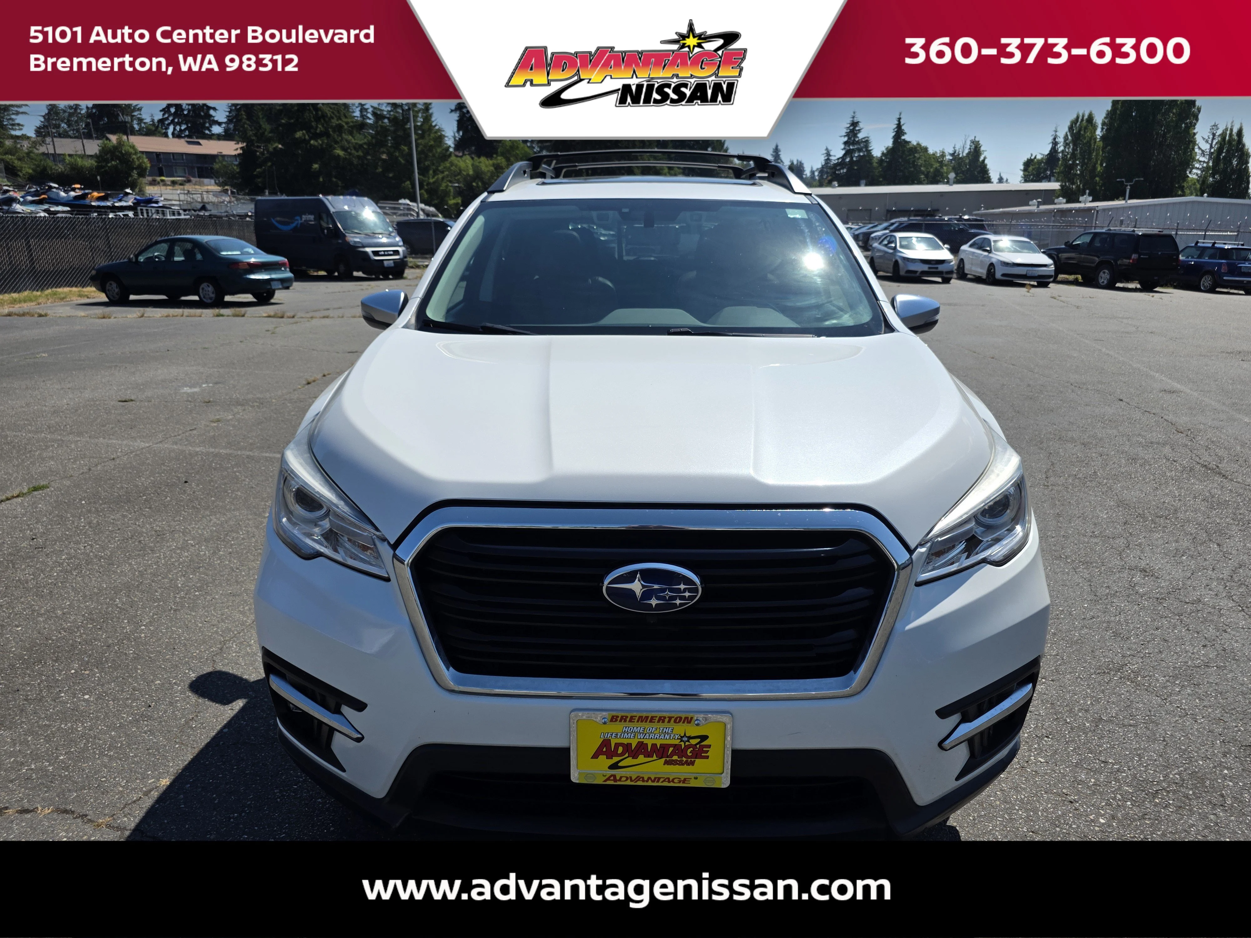 Used 2019 Crystal White Pearl Subaru Touring image 12