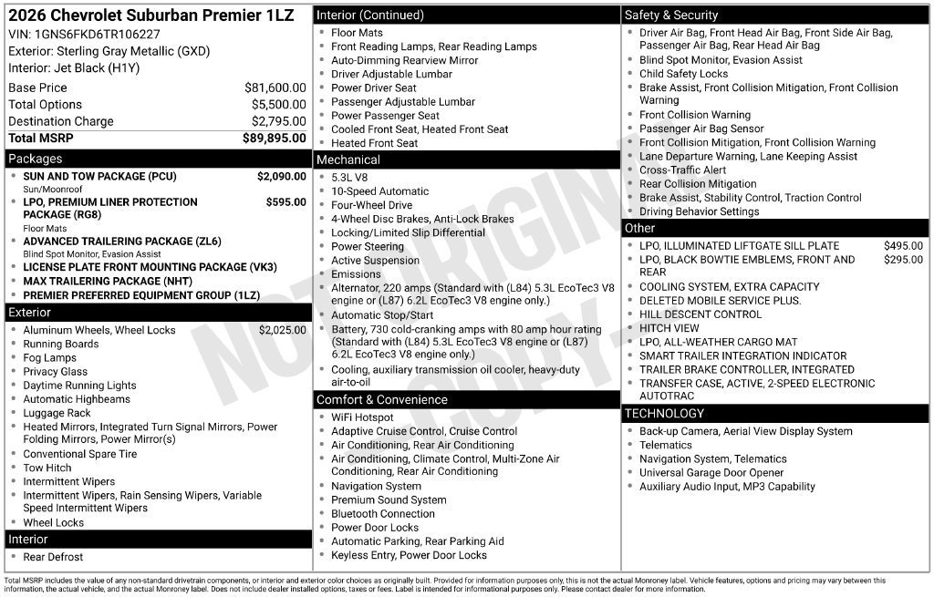 2026 Chevrolet Suburban Premier - Photo 26