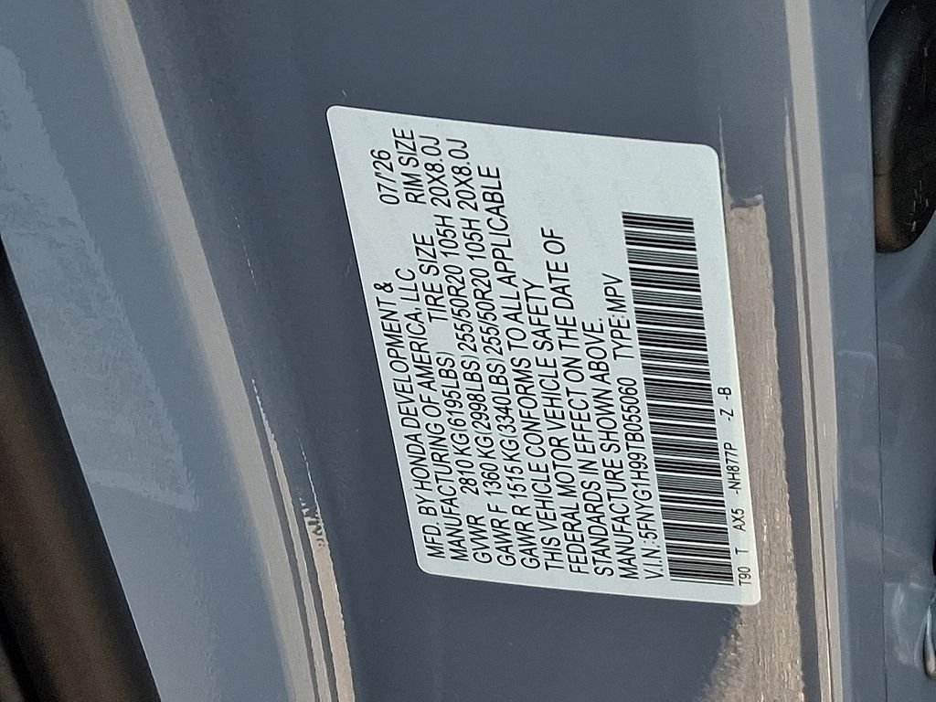 New 2026 Sonic Gray Pearl Honda Black Edition image 10