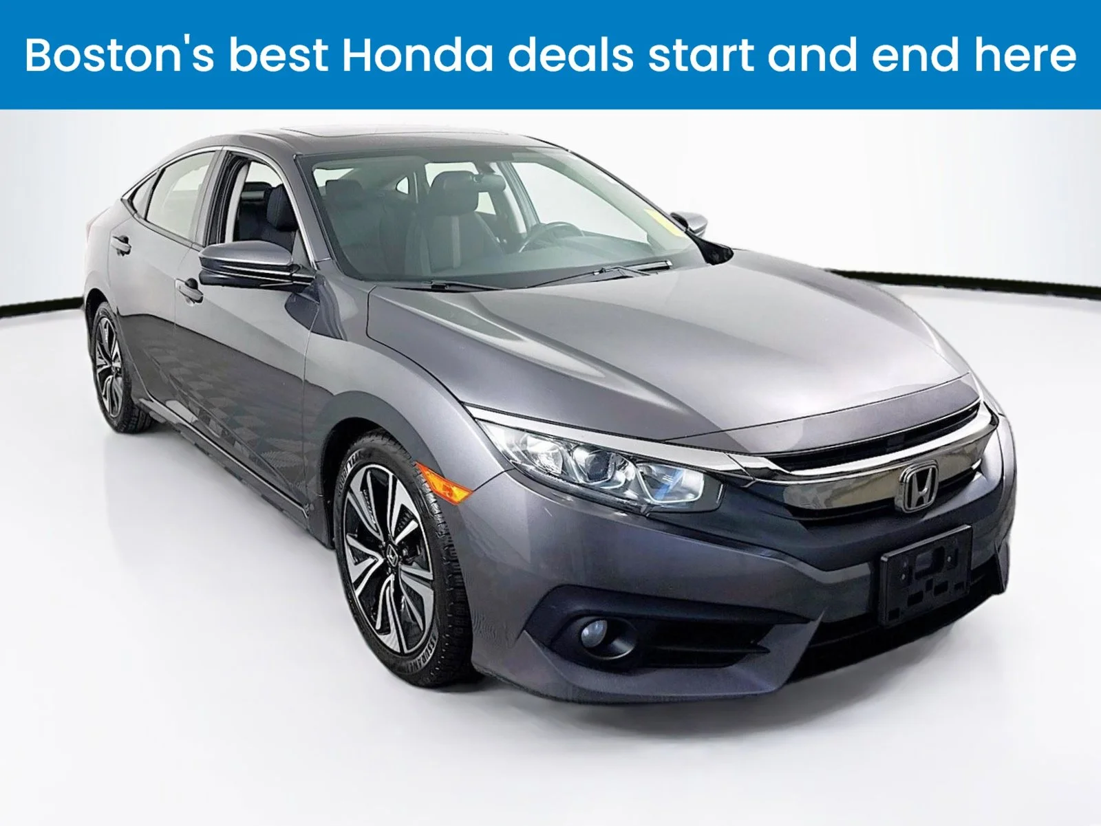 Used 2017 Gray Honda EX image 1
