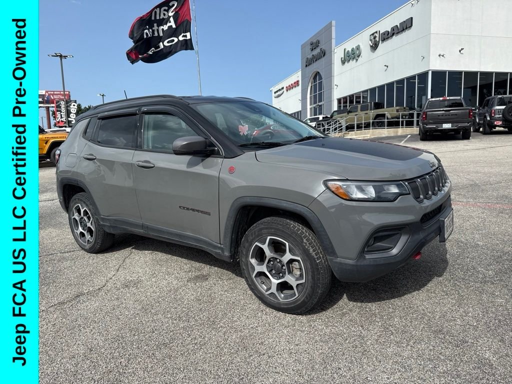Certified Used 2022 Gray Jeep Trailhawk image 1