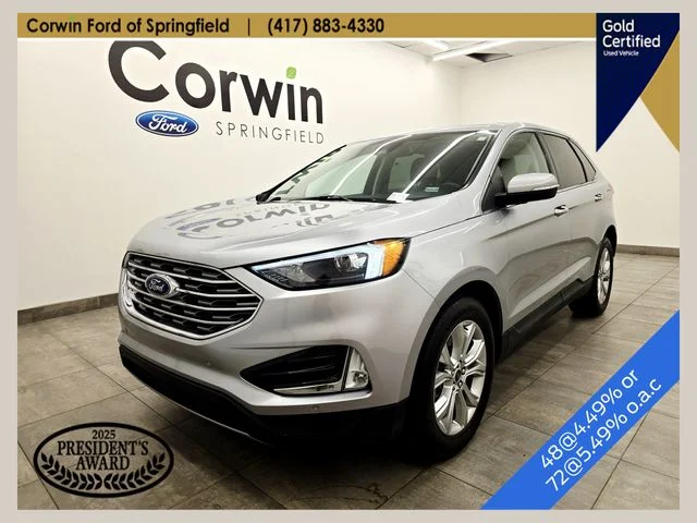 Certified Used 2024 Iconic Silver Metallic Ford Titanium image 1