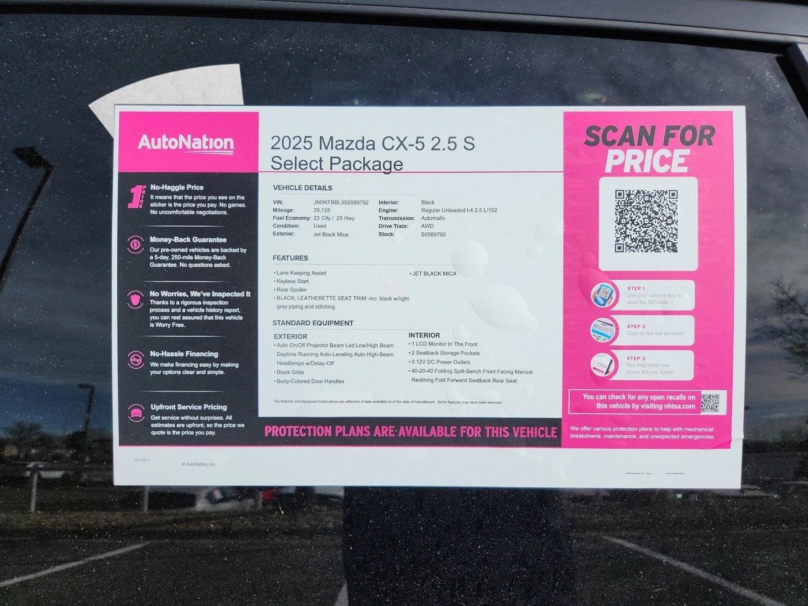 Certified Used 2025 Jet Black Mica Mazda 2.5 S Select Package image 19