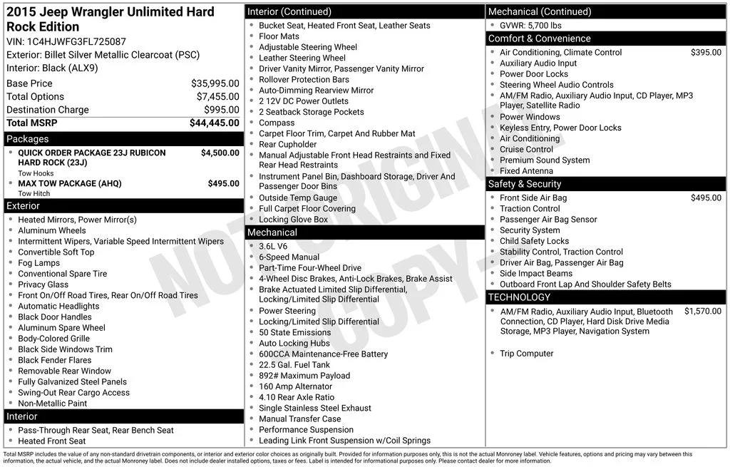 Used 2015 Silver Jeep Unlimited Rubicon image 4