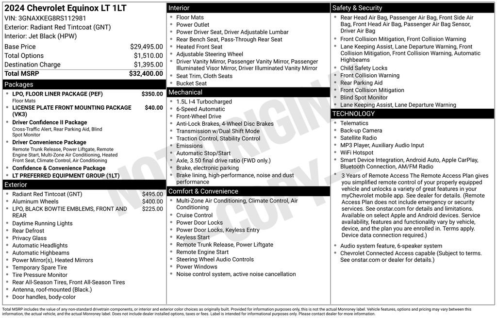 Used 2024 Red Chevrolet LT image 21