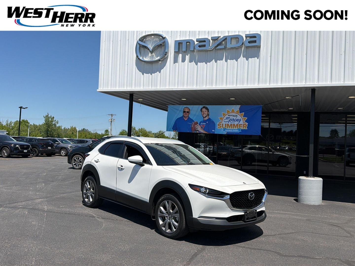Used 2023 Snowflake White Pearl Mica Mazda 2.5 S Preferred Package image 1