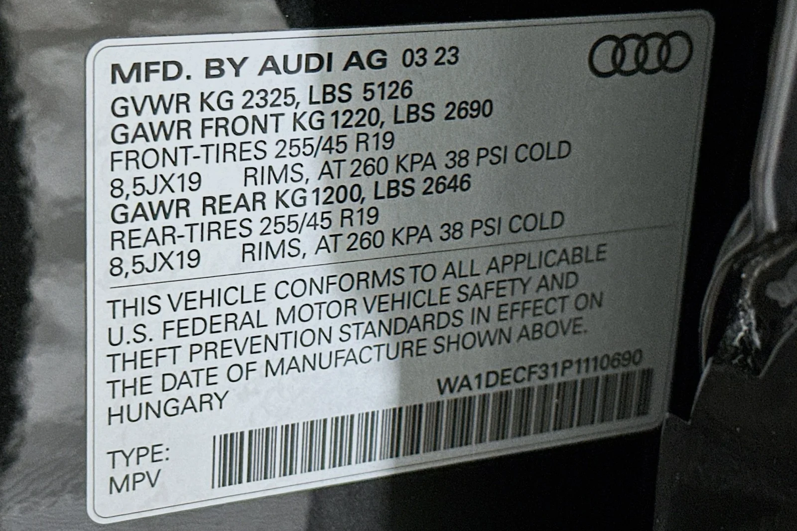 Used 2023 Mythos Black Metallic Audi S line Premium image 24