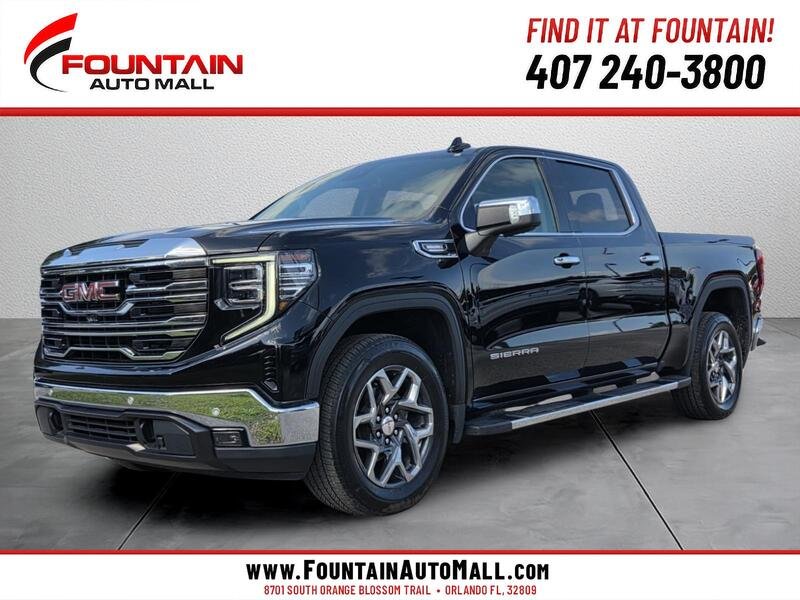 Used 2023 Onyx Black GMC 2WD CREW CAB 147" SLT image 1