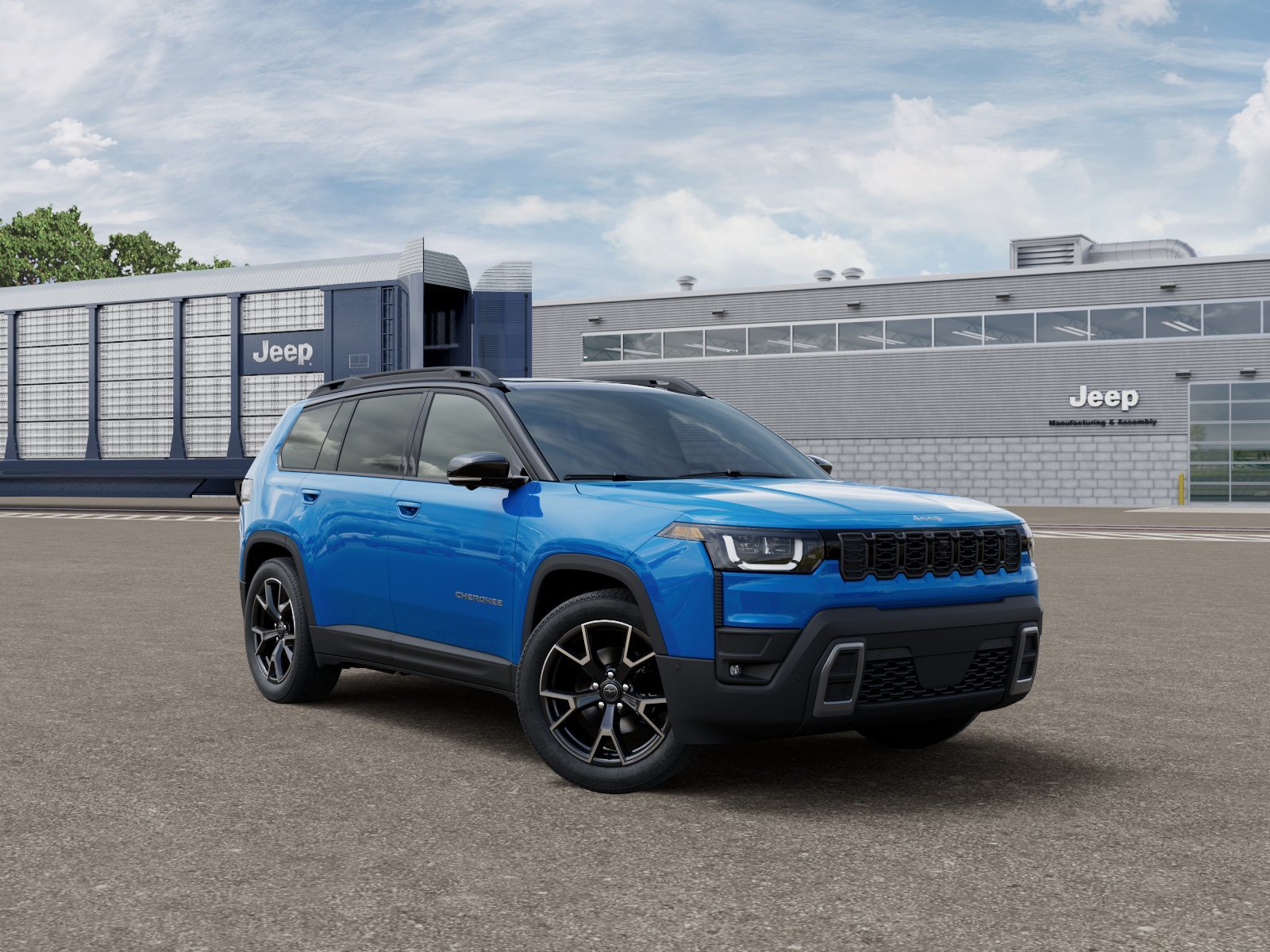 New 2026 Hydro Blue Pearl-Coat Exterior Paint Jeep Overland image 14