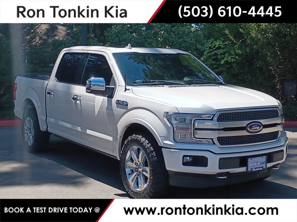 Used 2018 White Platinum Clearcoat Metallic Ford Platinum image 1