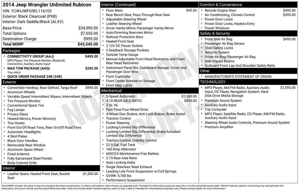 Used 2014 Black Clearcoat Jeep Unlimited Rubicon image 38