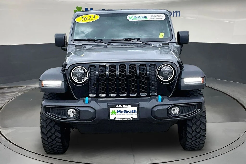 Used 2023 Jeep Wrangler 4xe Willys 4XE with VIN 1C4JJXN68PW652363 for sale in Cedar Rapids, IA