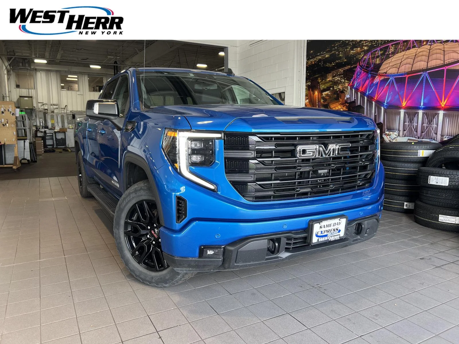 Used 2024 Dynamic Blue Metallic GMC Elevation image 1