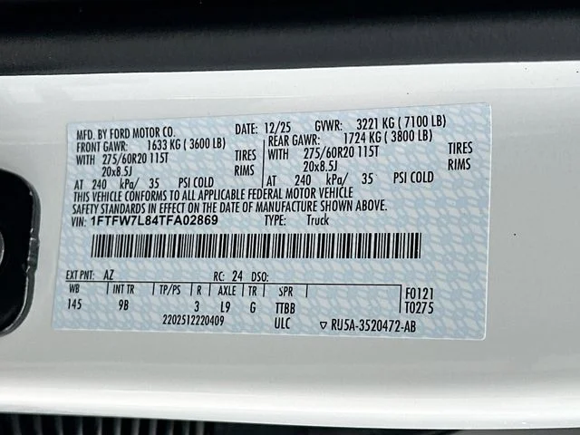 New 2026 White Metallic Ford Platinum image 21