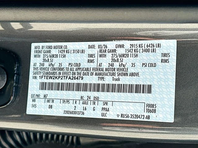 New 2026 Gray Metallic Ford STX image 20