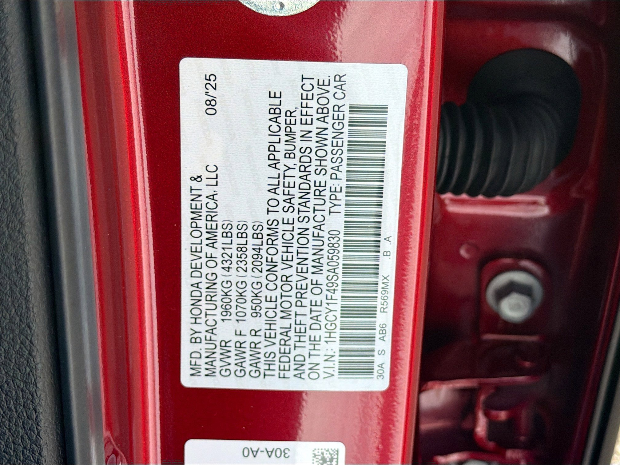 2025 Honda Accord SE - Photo 42