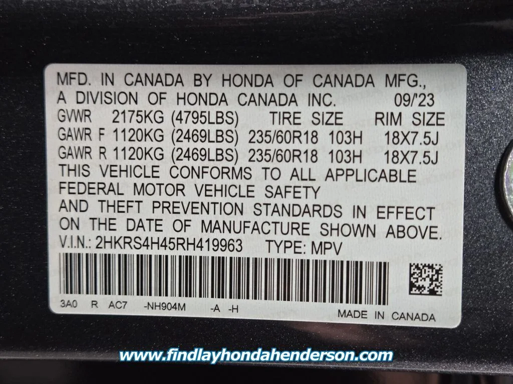 Certified Used 2024 Meteorite Gray Metallic Honda EX image 14
