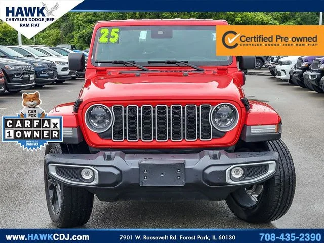 Certified Used 2025 Red Jeep Sahara 4xe image 4