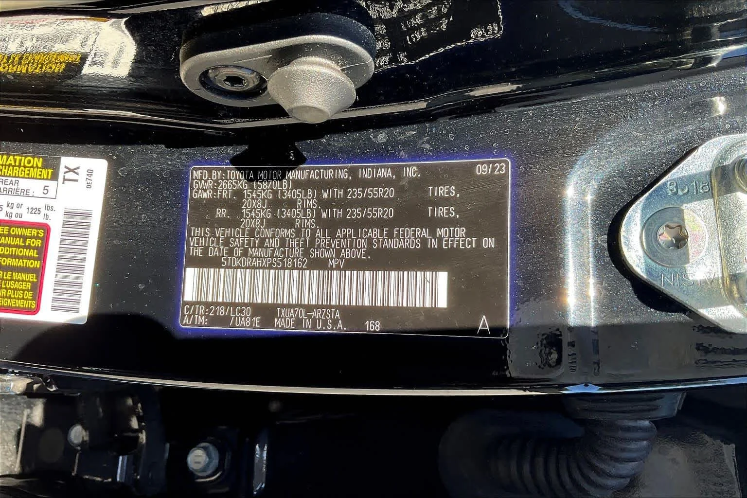 Used 2023 Midnight Black Metallic Toyota XSE image 34