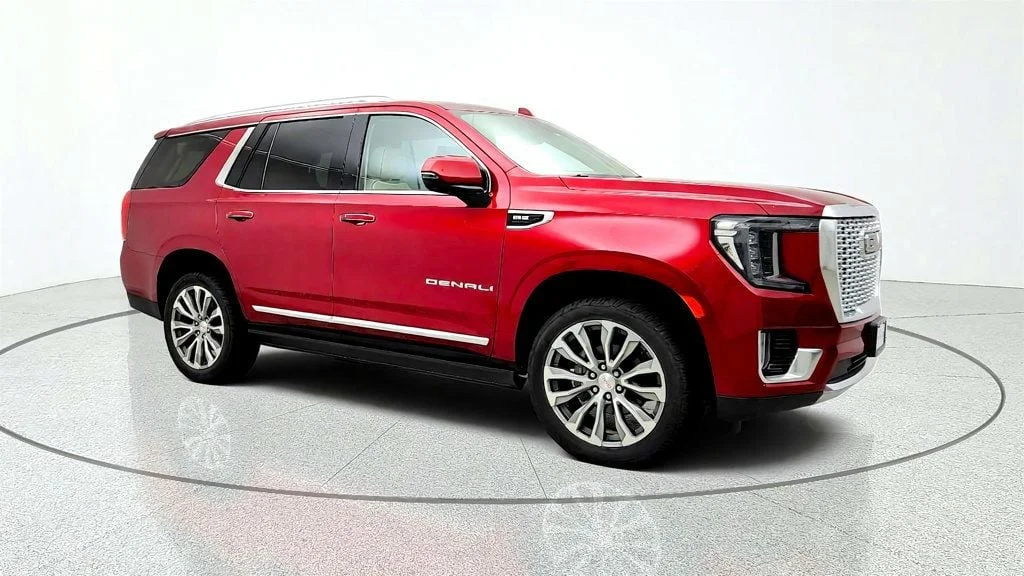 Used 2021 Cayenne Red Tintcoat GMC 4WD 4dr Denali w/ Rear Seat Media, 22
