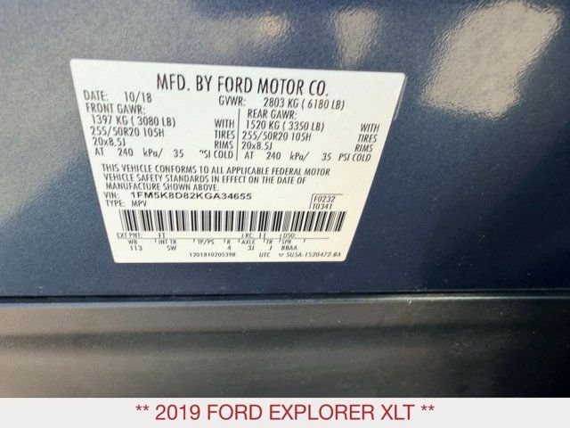 Used 2019 Blue Ford XLT image 19