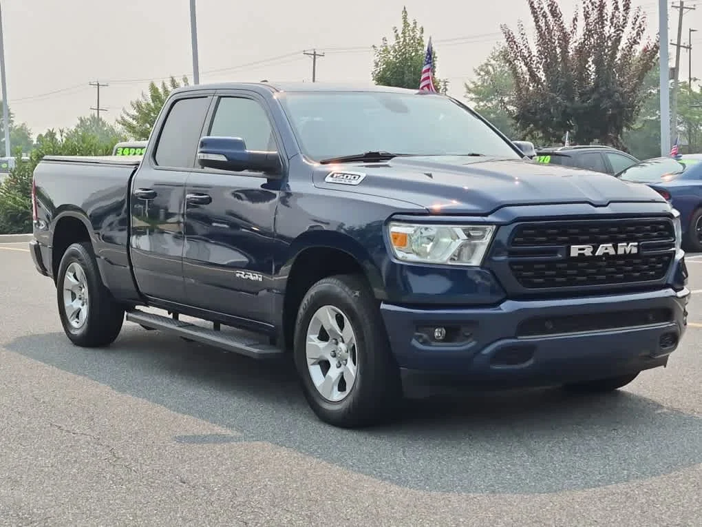Used 2022 Patriot Blue Pearlcoat Ram Big Horn image 2