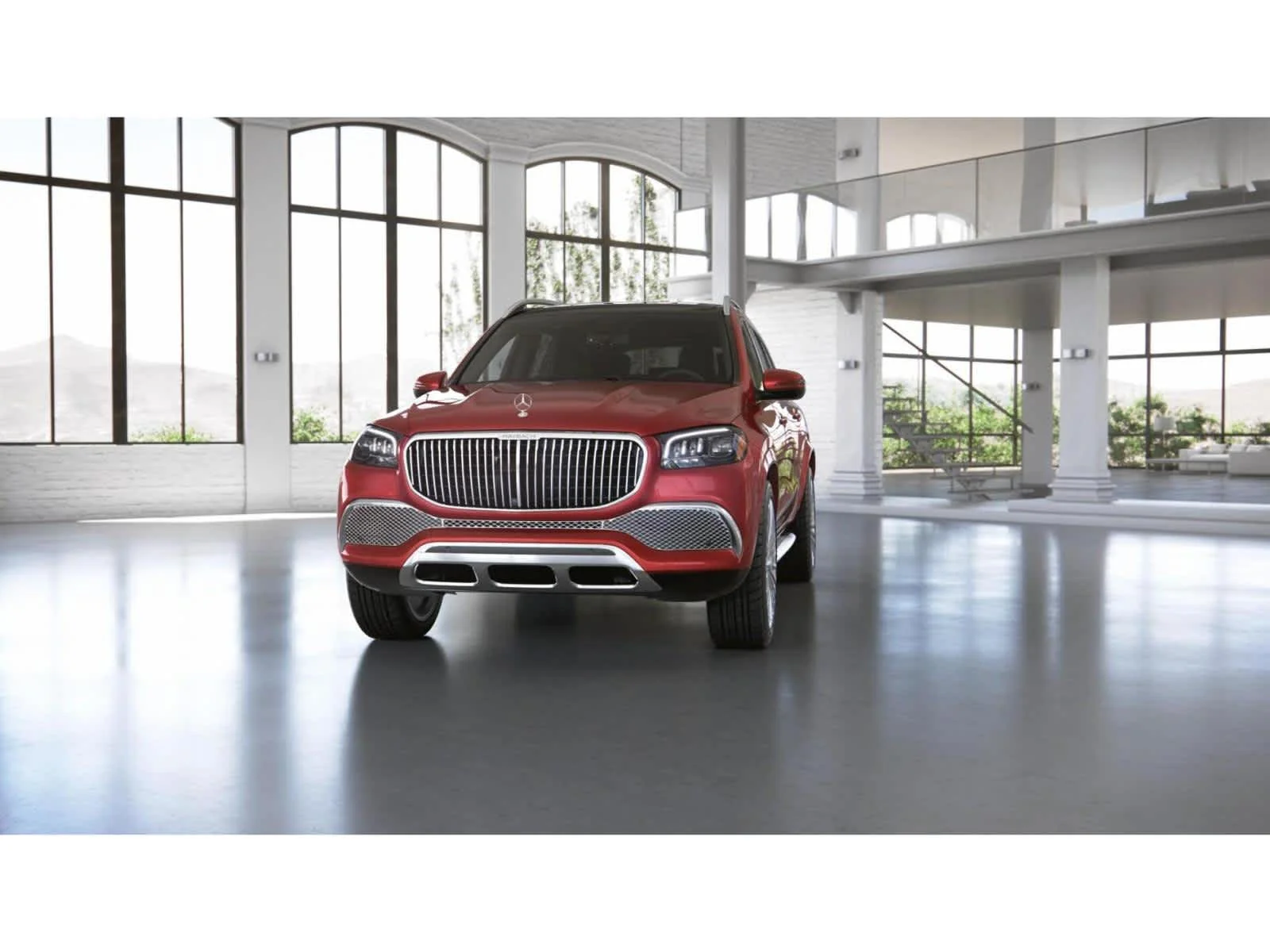 Used 2022 MANUFAKTUR Cardinal Red Metallic Mercedes-Benz Maybach GLS 600 image 42
