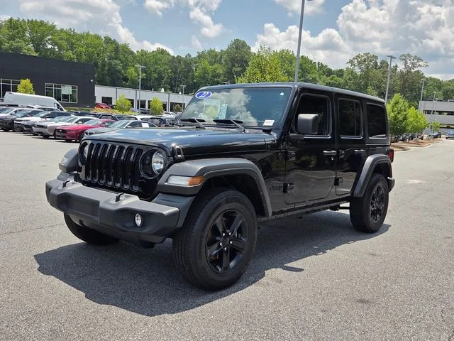 Used 2022 Black Jeep Unlimited Sport Altitude image 3